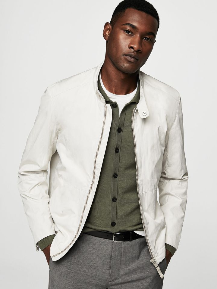 Mango cream jacket top