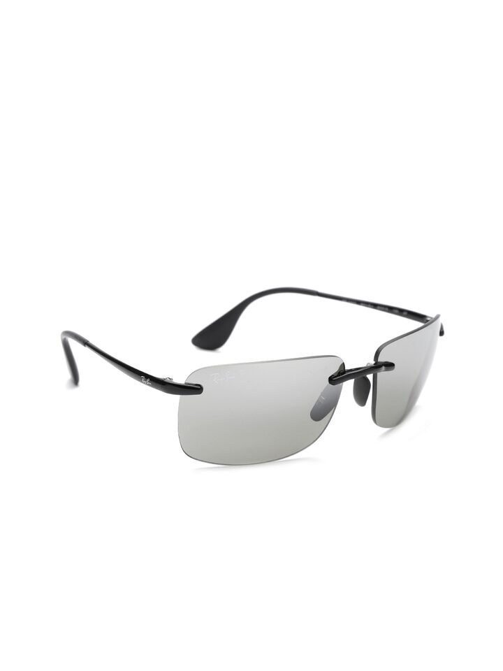 Buy Ray Ban Men Rimless Polarised & Mirrored Rectangle Sunglasses  0RB4255601/5J60 - Sunglasses for Men 4118108 | Myntra