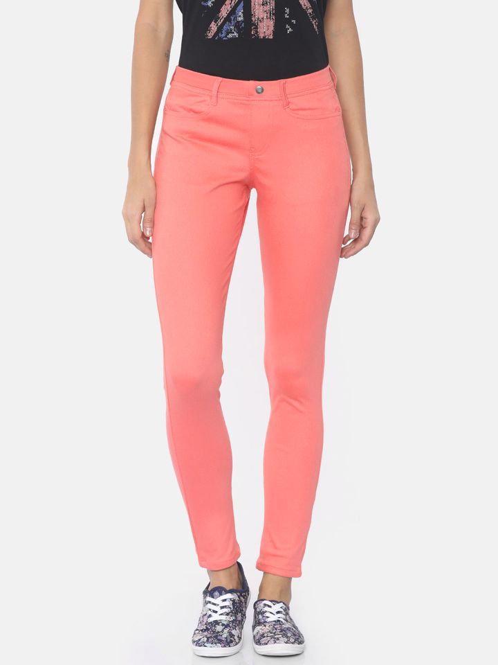 Coral jeggings womens clearance