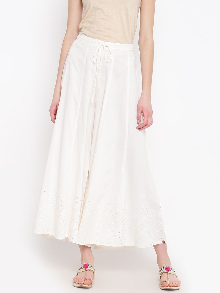 White palazzo myntra Clearance