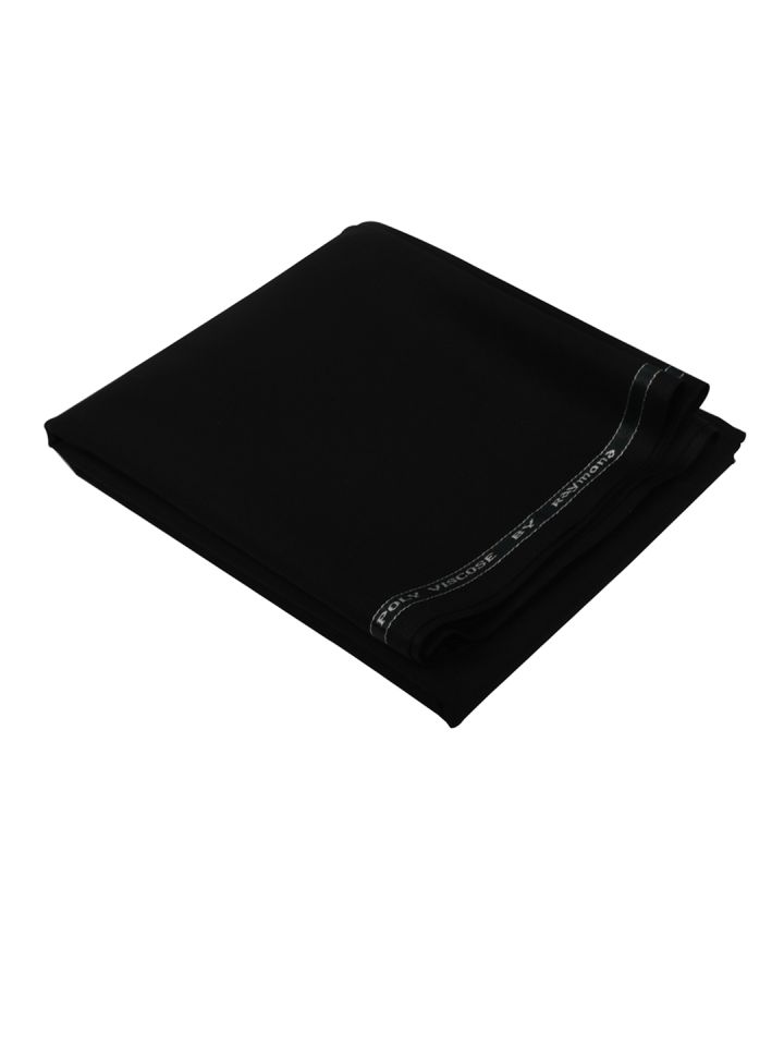 Black Plain Raymond Pure Cotton Mens Trouser Fabric GSM 50100 GSM  Packaging Type Box