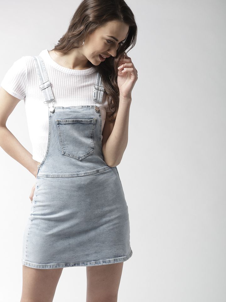 pinafore dress myntra