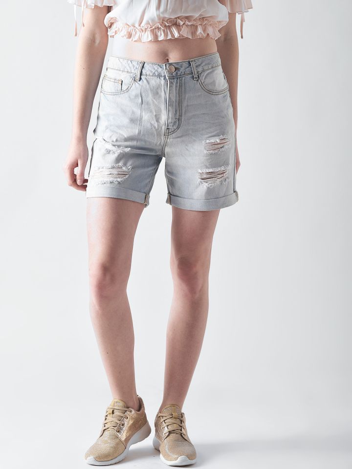 Forever 21 blue shorts best sale