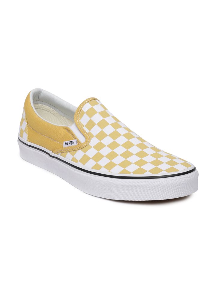 Buy Vans Unisex Yellow Slip On Sneakers Casual Shoes for Unisex