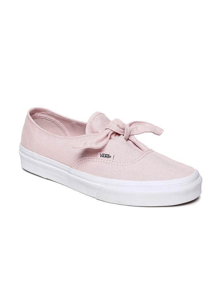 Pink bow vans online