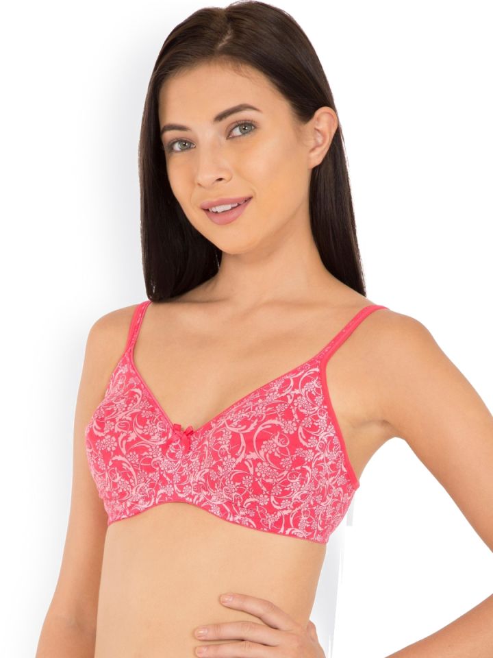 Buy Jockey Pink Printed Non Wired Non Padded Everyday Bra 1722 0103 217RB -  Bra for Women 4307126
