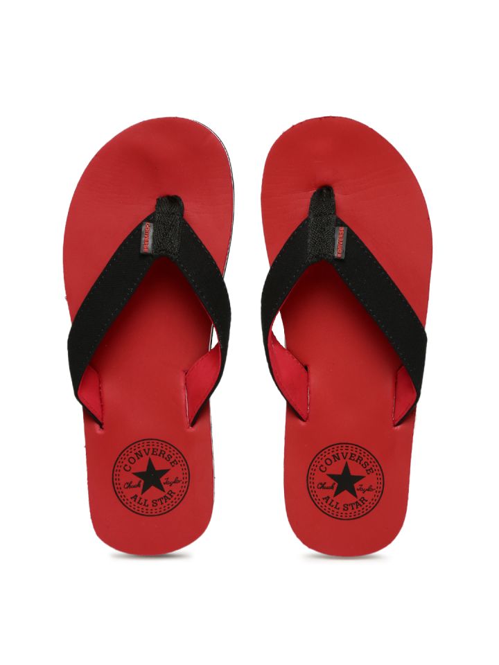 Buy Converse Men Black Red Solid Thong Flip Flops Flip Flops