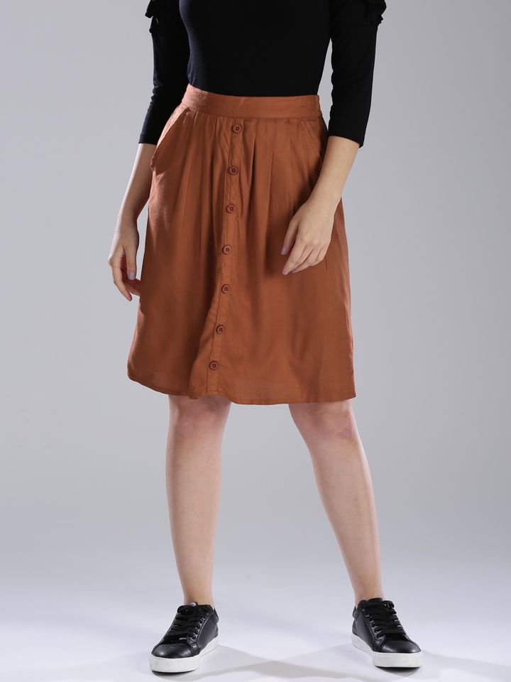a line skirt rust