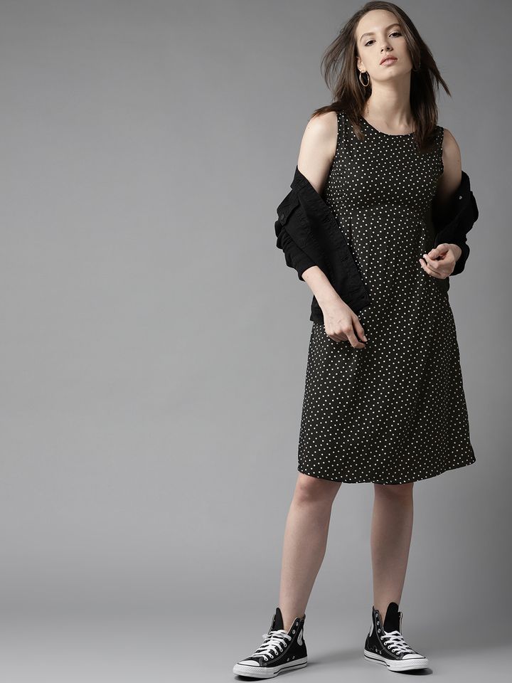 fit and flare dress myntra