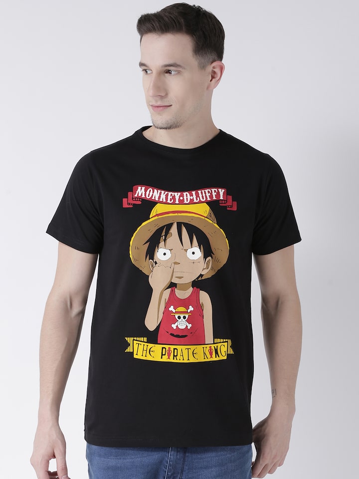 Buy  Monkey D. Luffy One Piece Anime T Shirt - Tshirts for  Men 4321544 | Myntra