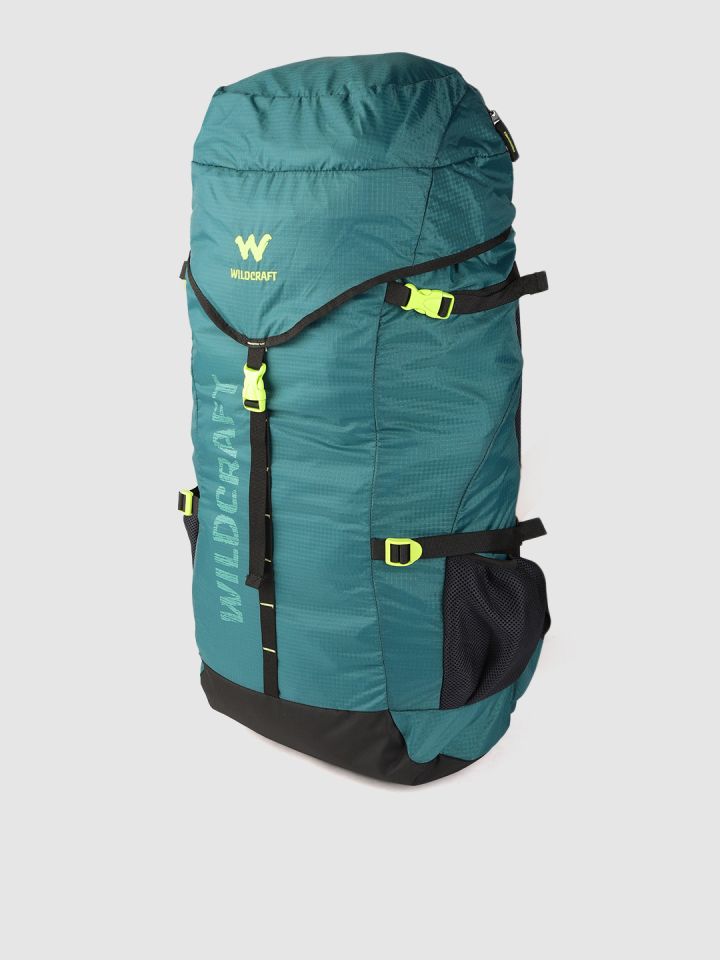 Wildcraft Men Teal Green Black Brand Logo Print Rucksack 40.6 L