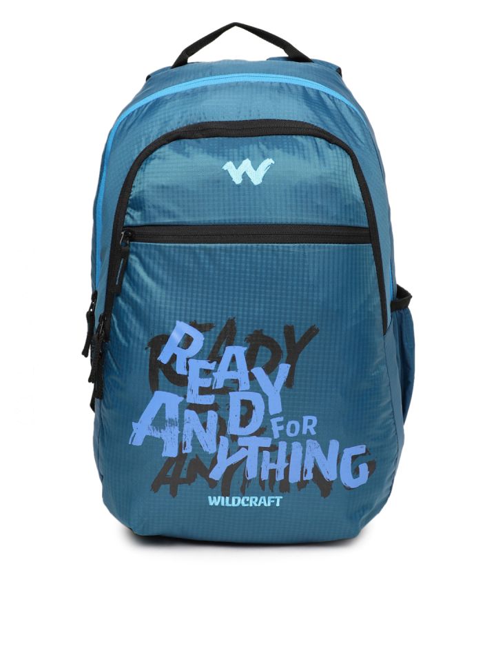 Wildcraft men blue hot sale graphic backpack