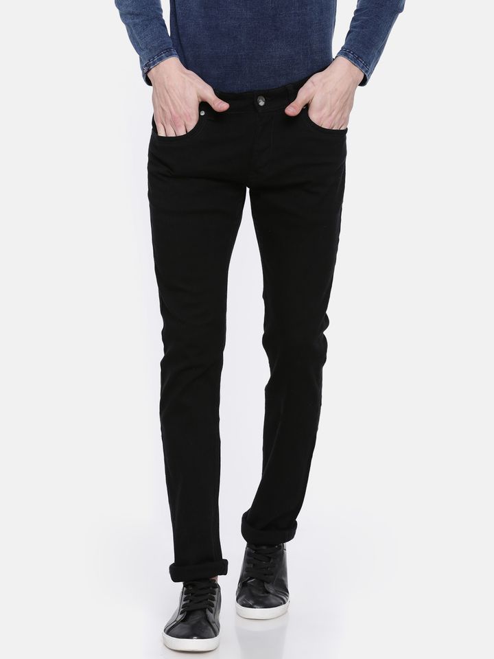 Buy Oxemberg Men Black Hudson Slim Fit 