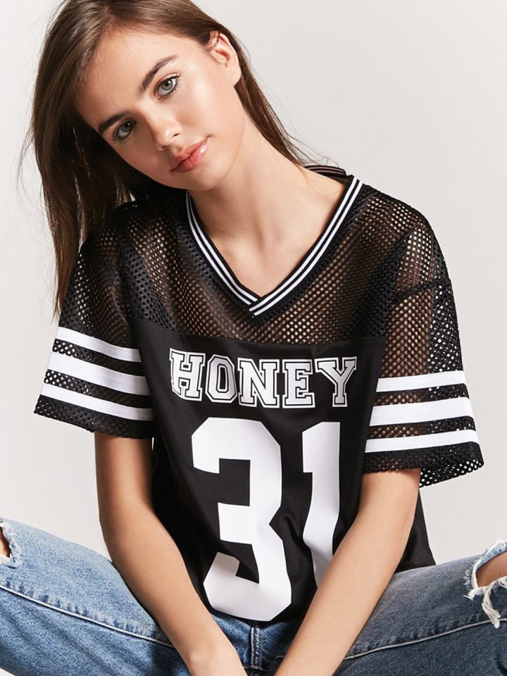 Jersey shirt forever 21 sales