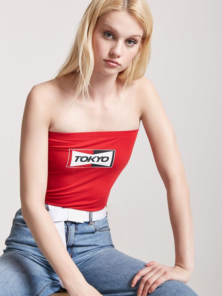 red tube top forever 21