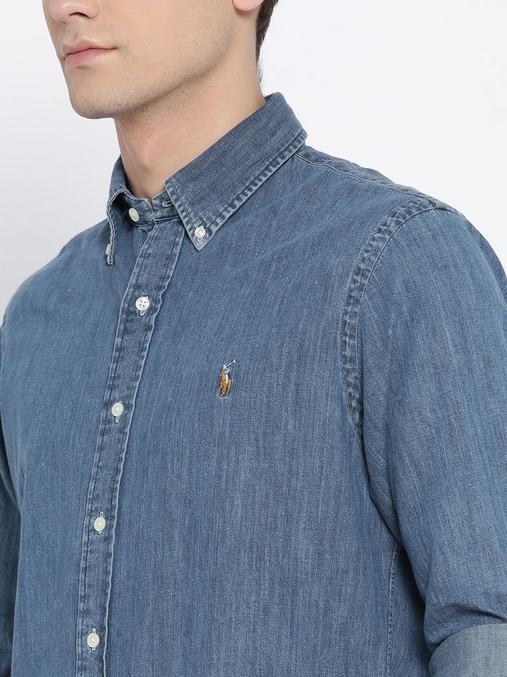 Ralph denim shirt clearance