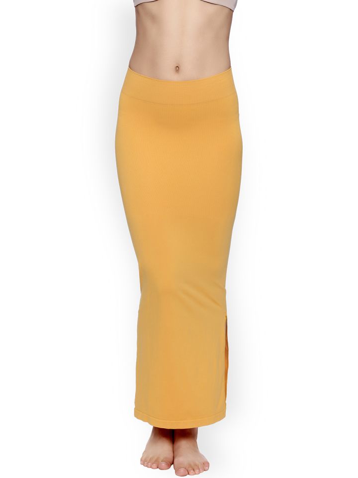 Polyester Spandex Women Mustard Saree Shapewear at Rs 180/piece in Surat