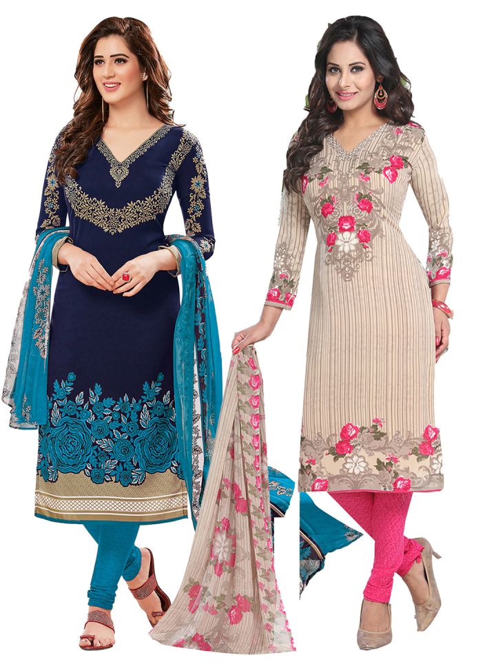 myntra unstitched salwar suits
