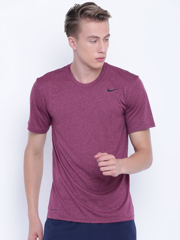 Mens burgundy sales nike shirt