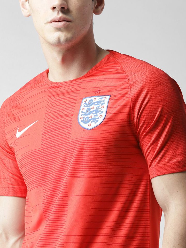 Nike Red ENT Breathe England Away Stadium Printed Jersey