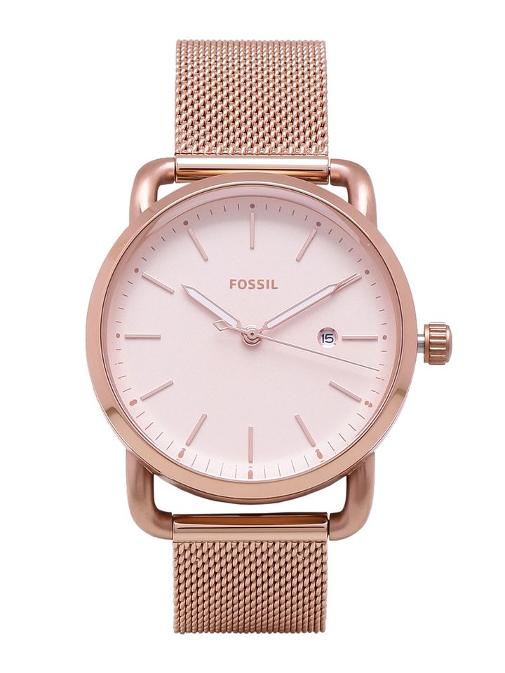 Fossil Women Rose Gold Analogue Watch 