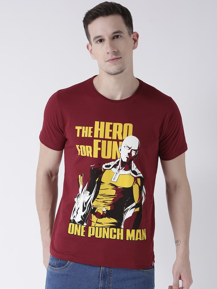 Buy  One Punch Man Anime Saitama T Shirt - Tshirts for Men  4377962 | Myntra