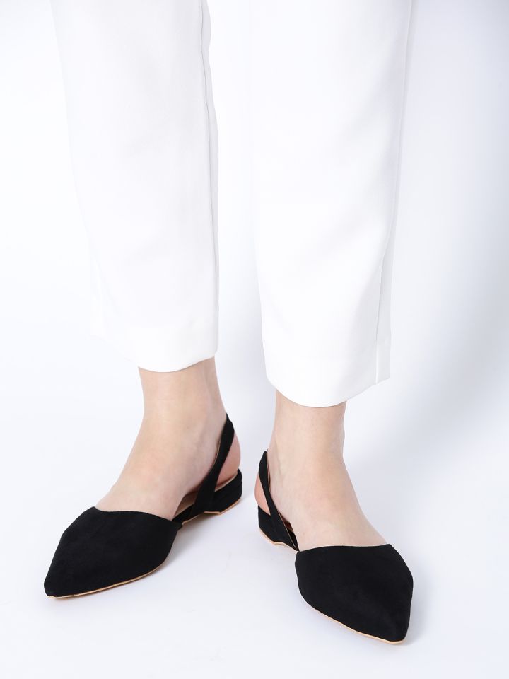 Buy 20Dresses Women Black Solid Flats Flats for Women 4378538