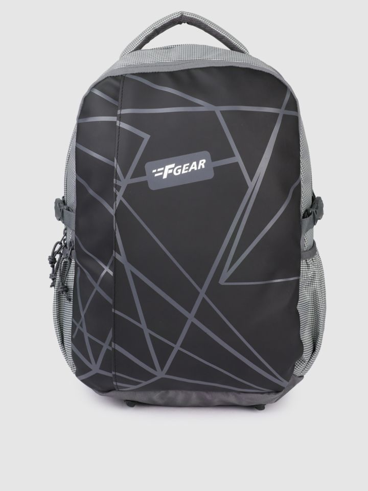 Buy F Gear Unisex Black Grey Talent Backpack Backpacks for