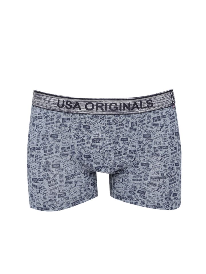jockey men's printed trunks