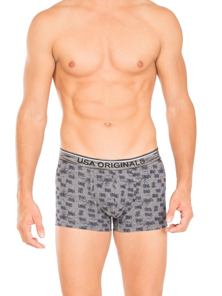 jockey men's printed trunks