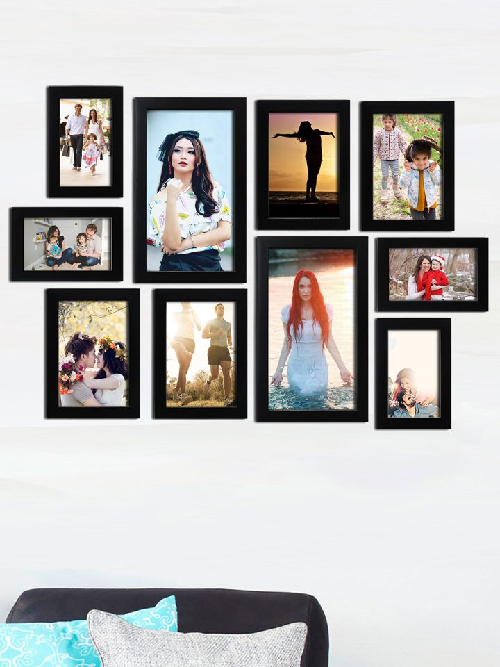 Buy Random Set Of 10 Black Wall Photo Frames Photo Frames For
