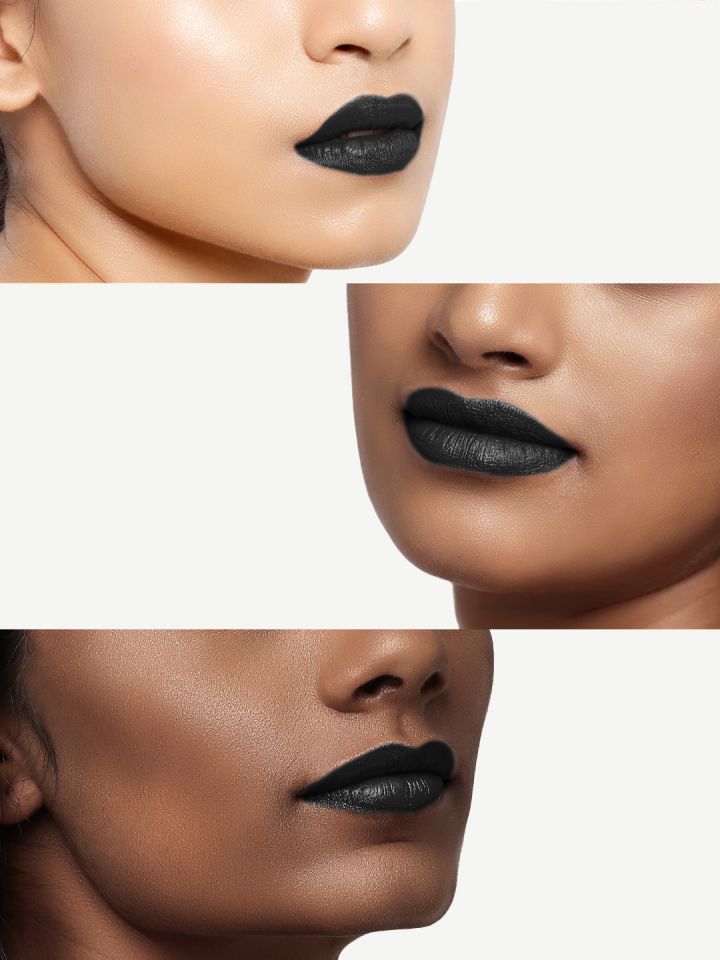 black matte lip