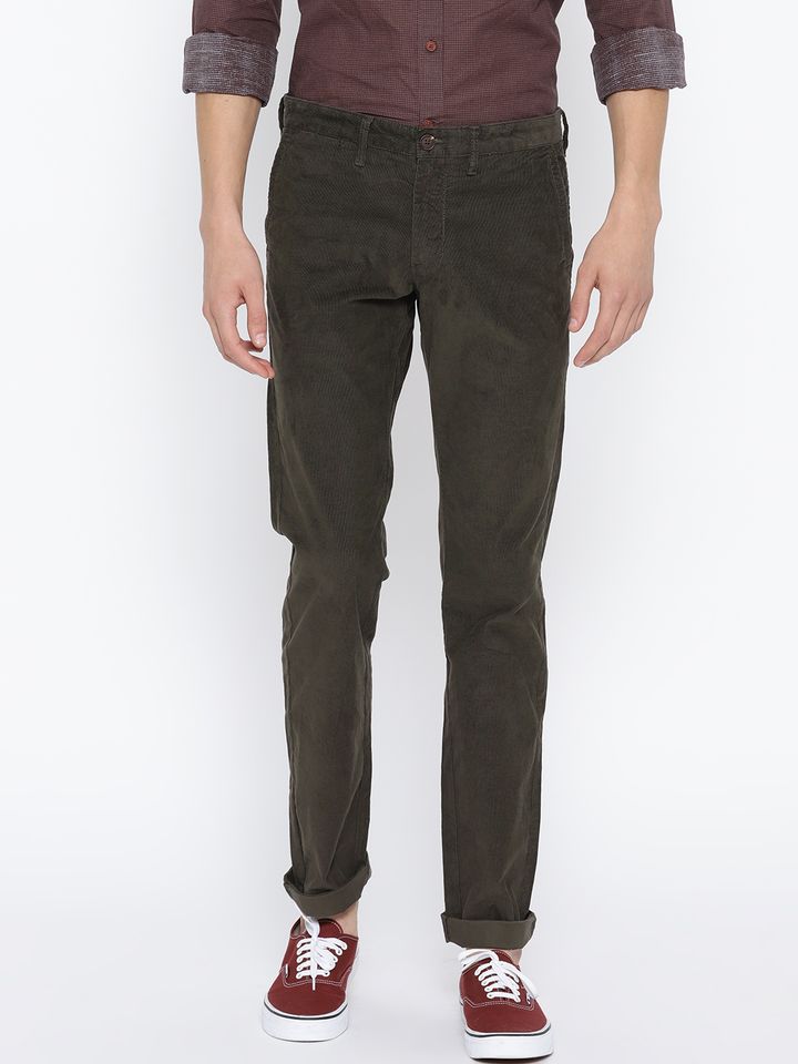 mens olive corduroy pants