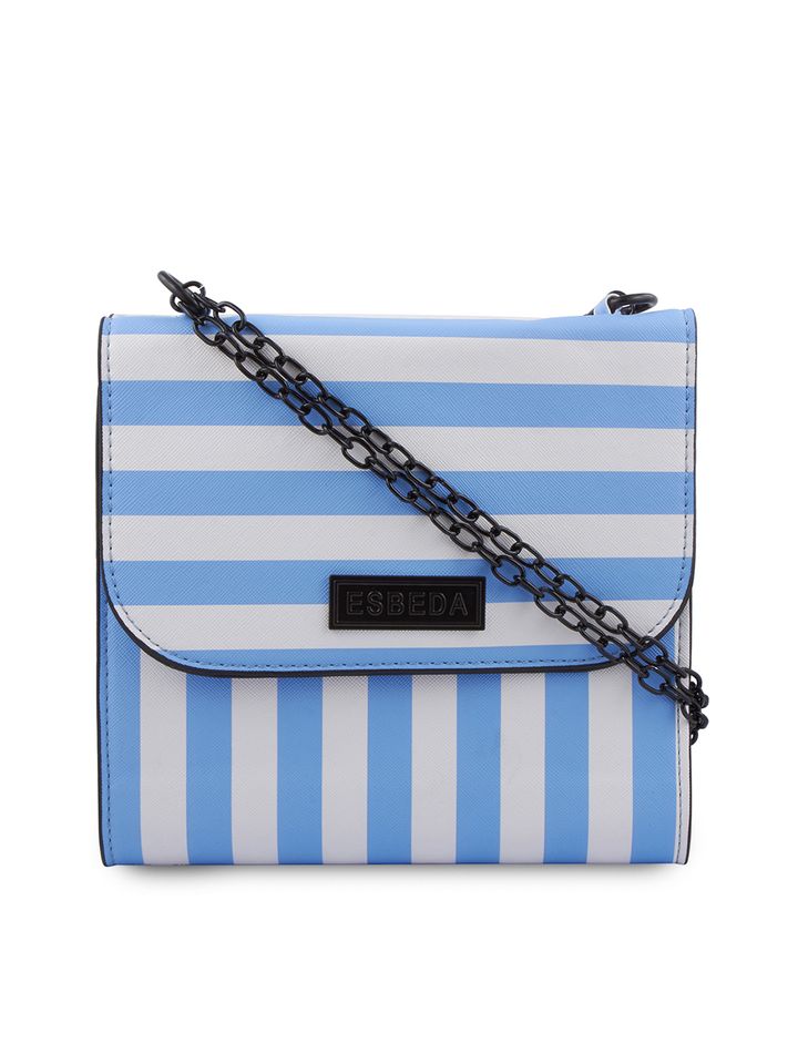 striped sling bag