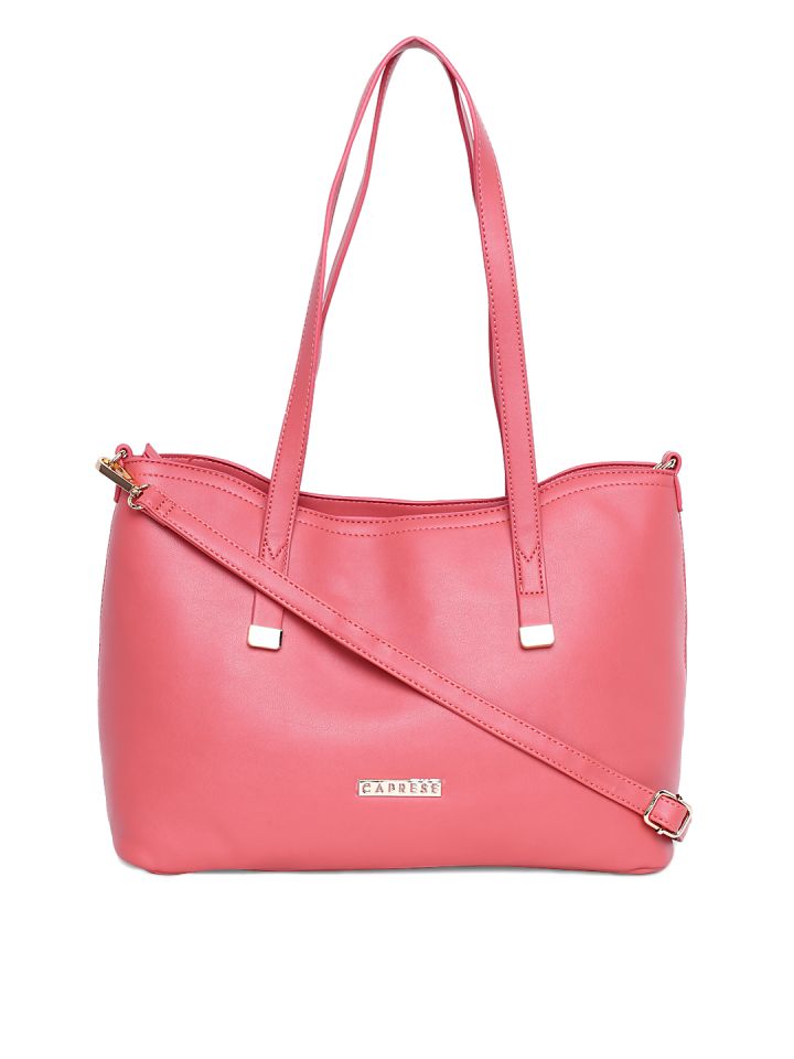 Caprese pink clearance solid shoulder bag