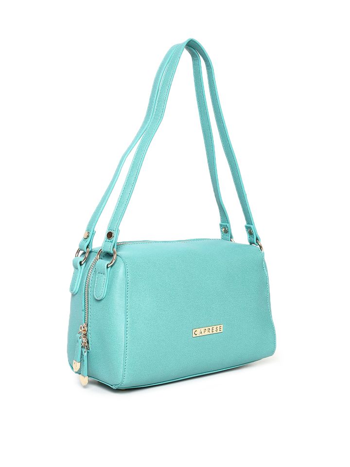 caprese blue solid shoulder bag