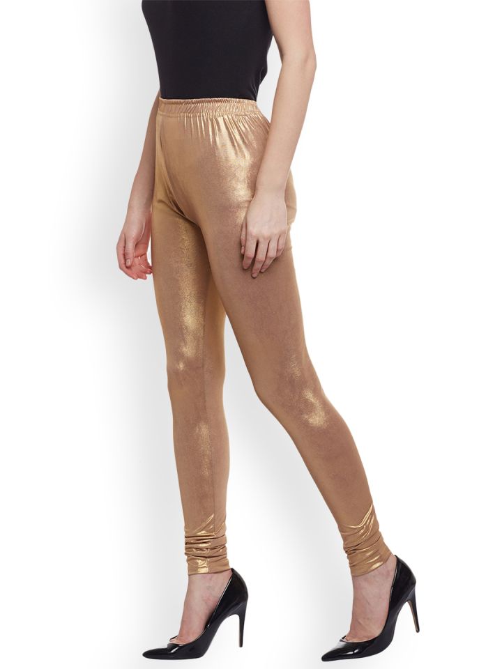 Golden leggings clearance myntra