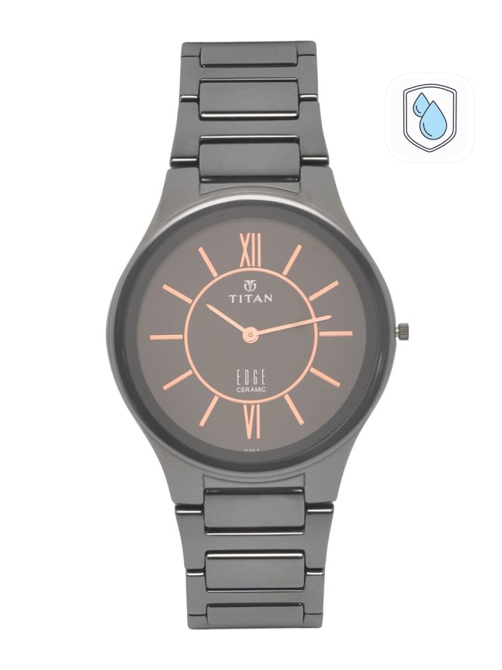 Buy Titan Edge Ceramics Men Brown Analogue Watch