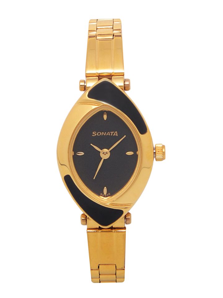 Buy Sonata Women Black Analogue Watch NK8069YM04 Watches for