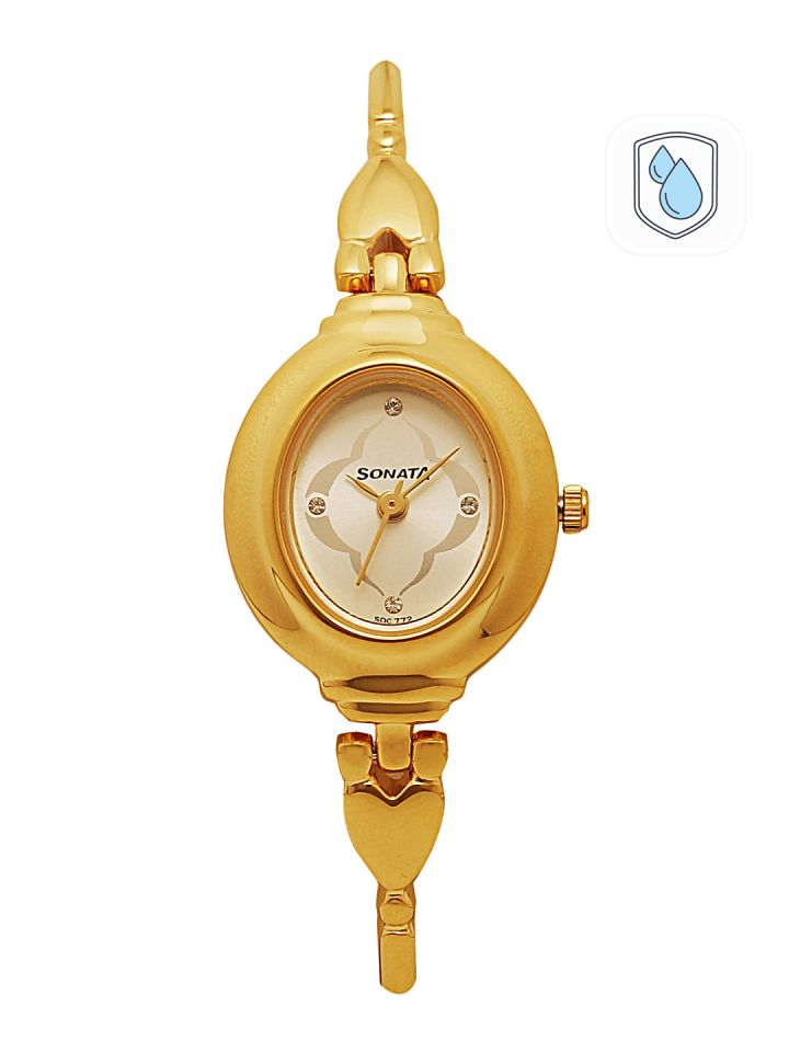Buy Sonata Women Gold Toned Analogue Watch NK8092YM03 Watches