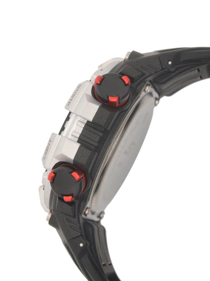 Sonata Men Black Grey Analogue Watch 77077PP02