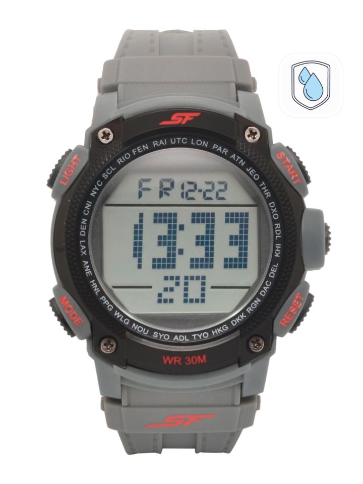 Buy Sonata Men Grey Digital Watch 77073PP02 Watches for Men