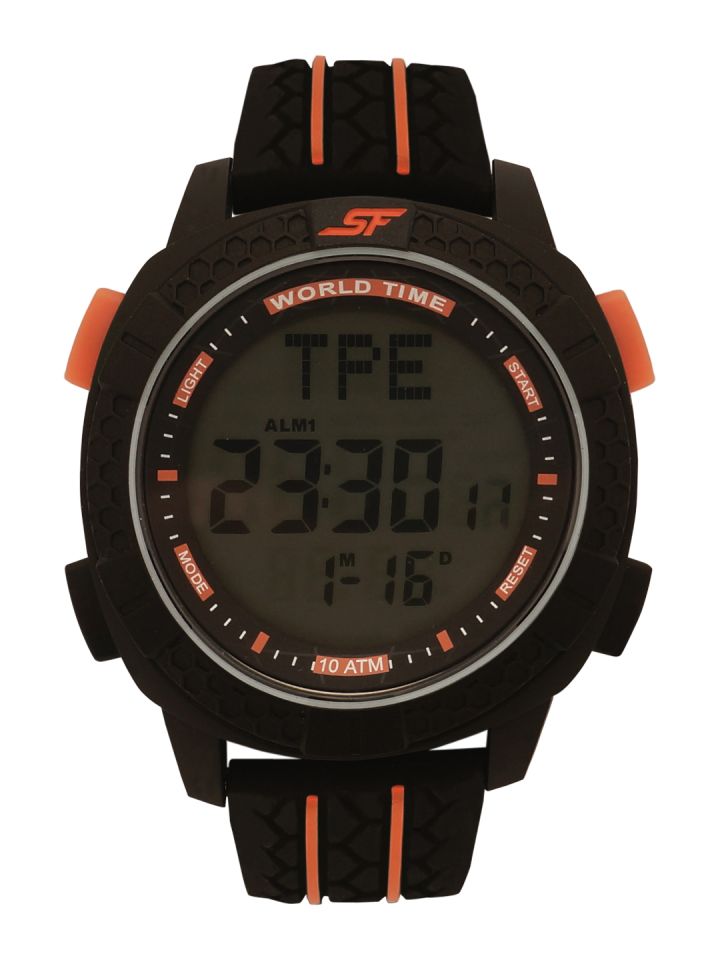 Buy Sonata Men Black Digital Watch NK77058PP04 Watches for Men
