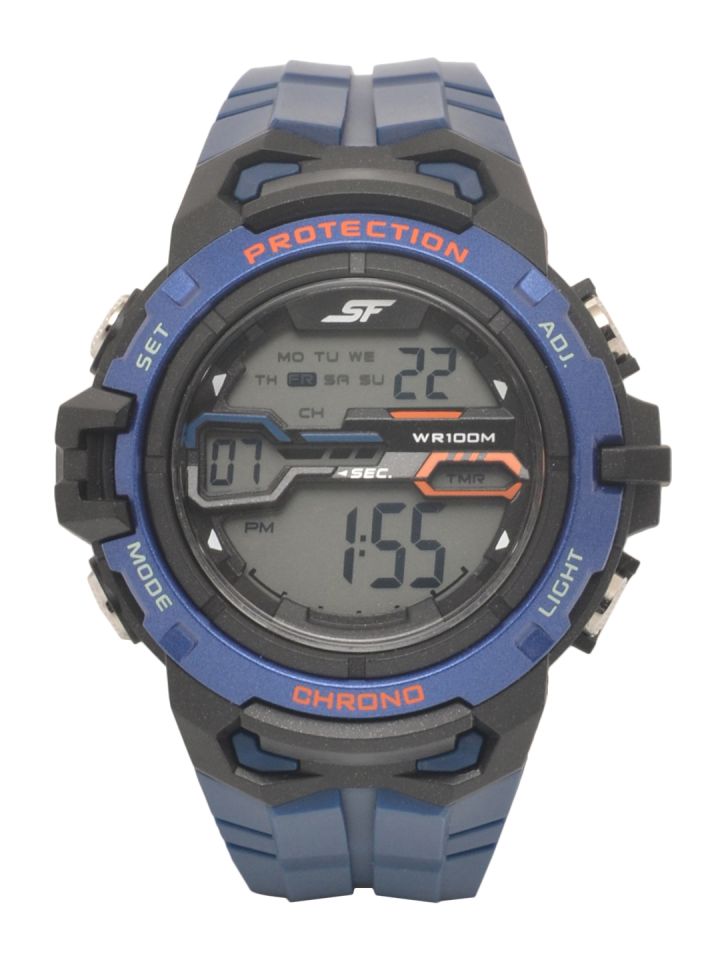 Sonata grey cheap dial digital watch