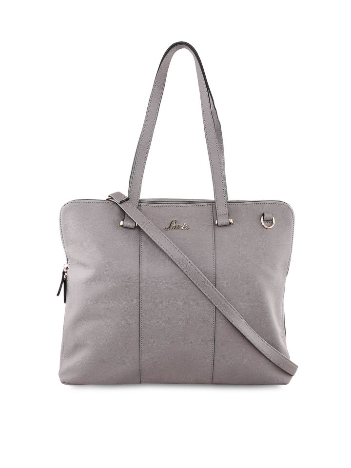 Lavie grey top solid shoulder bag
