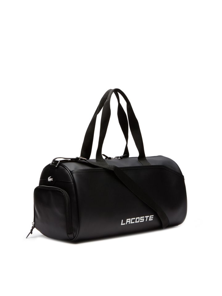 Lacoste white duffle bag deals