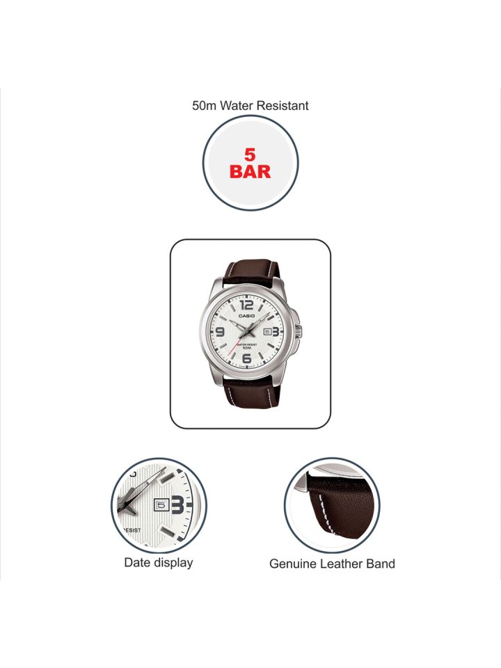 Buy Casio Enticer Men White Analogue Watch A553 MTP 1314L 7AVDF