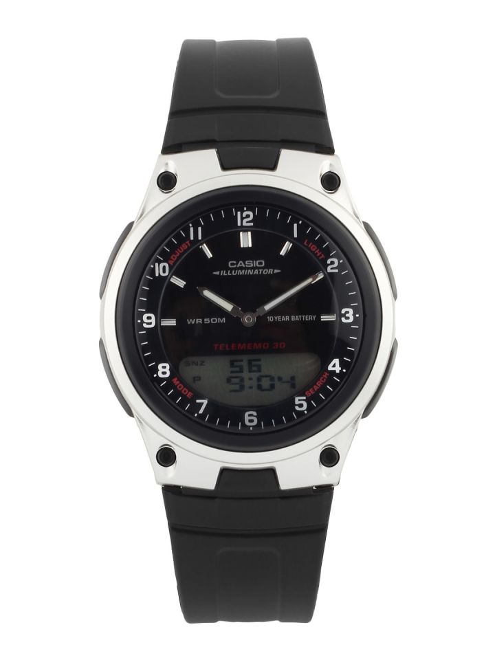 Casio Youth Combination Men Black Analogue and Digital watch AD84