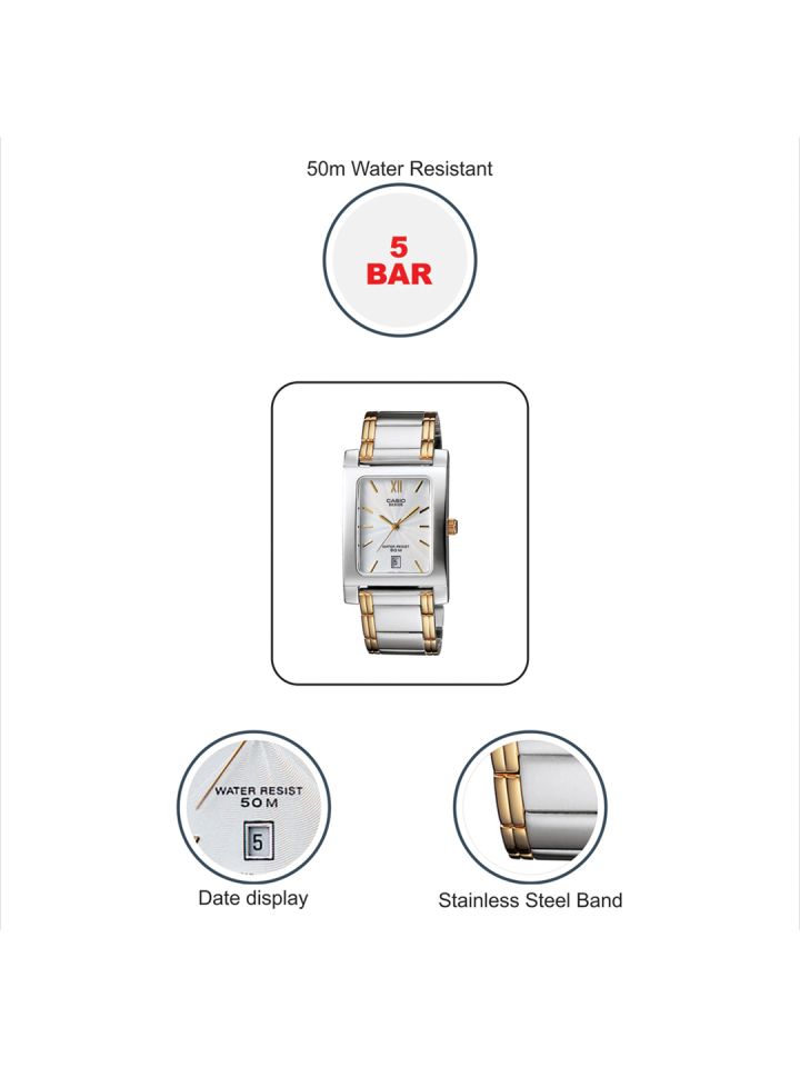 CASIO Enticer Men White Dial Analog Watch BEM 100SG 7AVDF BS019