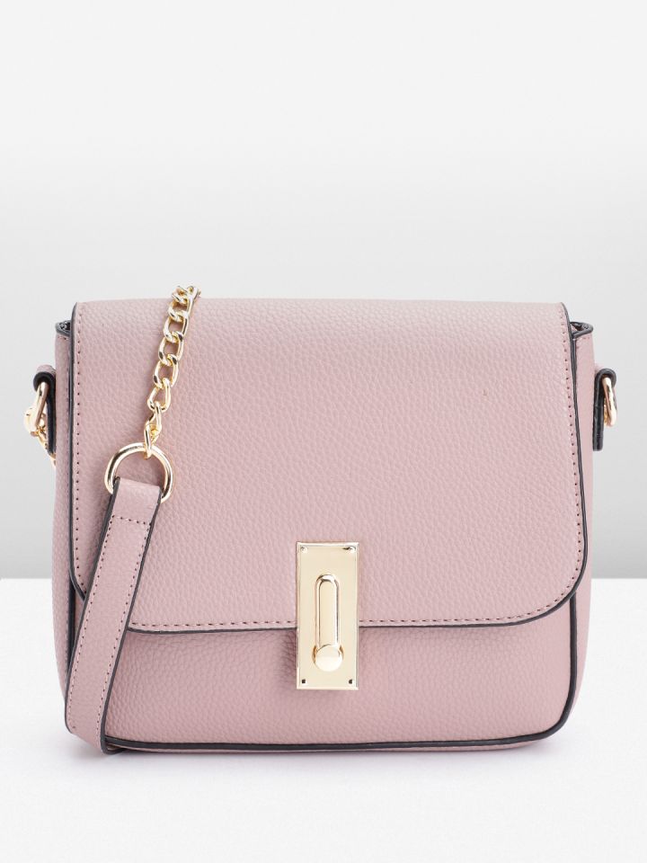 Buy DressBerry Rose PU Structured Sling Bag Handbags for Women